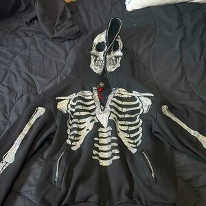 GUAPI OBSIDIAN SKELETON JACKET (rhinestones)